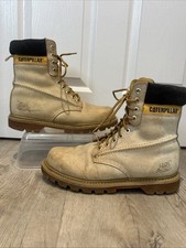 Caterpillar beige leather for sale  NORWICH