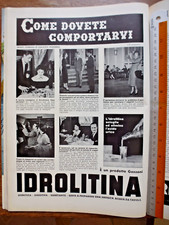 Pubblicità 1954 idrolitina usato  Russi