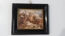Antigua pintura en miniatura Napoleón en Rivoli después de Phillippoteaux 1844 segunda mano  Embacar hacia Mexico