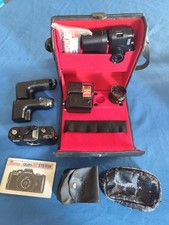 Pentax auto 110 super avvolgitore flash custodia originali lente 2.8 24mm 50mm comprar usado  Enviando para Brazil