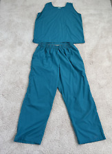 Esfoliantes femininos Sara Morgan top e bottom 2XL elástico cintura verde comprar usado  Enviando para Brazil