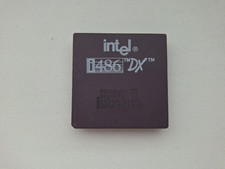 Intel A80486DX-33 SX810 SX729 SX419 486DX-33 vintage CPU ZŁOTY na sprzedaż  Wysyłka do Poland