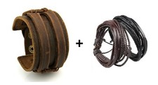 Lot bracelets cuir d'occasion  Retournac