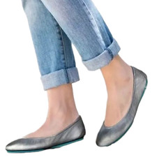 Tieks metallic pewter for sale  New Canaan