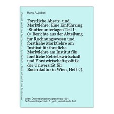 Forstliche absatz marktlehre gebraucht kaufen  Berlin