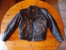 Blouson cuir noir d'occasion  Louvigné-du-Désert