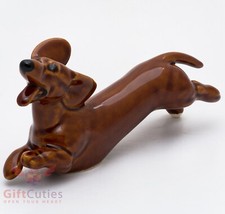 Usado, Estatueta de porcelana do cachorro de corrida Dachshund comprar usado  Enviando para Brazil