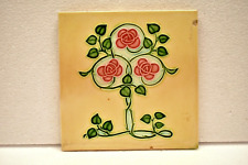 Telha de parede cerâmica japonesa vintage design floral Danto Kaisha Ltd feita no Japão comprar usado  Enviando para Brazil