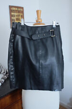 Jupe noire cuir d'occasion  Roscoff