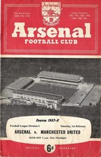 man utd 1958 programme for sale man utd 1958 programme for sale  FARINGDON
