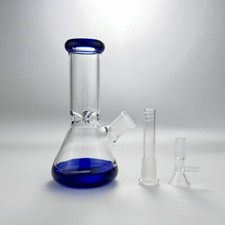 Cachimbo de água para fumar bong de vidro grosso azul 6 pol. borbulhador de narguilé pirex com tigela de 14 mm comprar usado  Enviando para Brazil