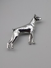 Broche vintage cachorro cachorro pincher min pin silvertone comprar usado  Enviando para Brazil