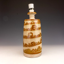 Usado, Vintage Aldermaston Studio Pottery - Base de abajur decorada com deslizamento brilhante comprar usado  Enviando para Brazil