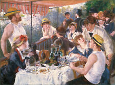 Usado, IMPRESSÃO ARTÍSTICA EM TELA - Almoço da Festa de Barco por Pierre-Auguste Renoir 28x22 comprar usado  Enviando para Brazil