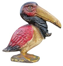 Używany, Vintage Żeliwny Pelikan Otwieracz do butelek Figura Ptak Barware lata 30. / 40. Patyna  na sprzedaż  Wysyłka do Poland
