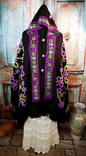 Hooded poncho serape for sale  Dedham