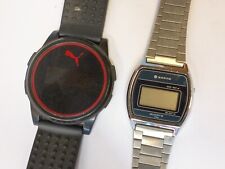 RELÓGIO VINTAGE MASCULINO QUARTZO DIGITAL PUMA & SANYO NÃO FUNCIONA, PEÇAS DE REPOSIÇÃO PARA FINS comprar usado  Enviando para Brazil