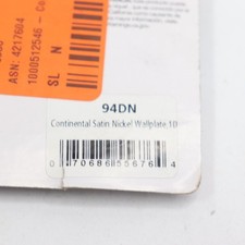 Placa de parede AMERELLE Continental 1 gangue metal duplex - cetim níquel, usado comprar usado  Enviando para Brazil