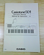 Teclado eletrônico Casio Casiotone 501 código de barras música proprietários operação manual comprar usado  Enviando para Brazil