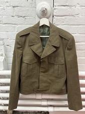 Jaqueta Ike Masculina Vintage Exército dos EUA 42L Uniforme de Lã Blazer Remendo Militar Anos 40 Anos 50 comprar usado  Enviando para Brazil