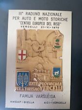 Placca raduno centro usato  Torino