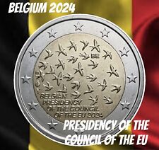 Bélgica 🇧🇪 Moneda 2€ Euro 2024 Presidencia del Consejo de la UE Europa Rey 2 segunda mano  Embacar hacia Mexico
