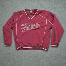 Jaqueta de beisebol Kansas City T Bones masculina adulta GG vermelha marrom pulôver menor comprar usado  Enviando para Brazil