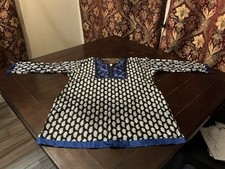 Embroidered black white for sale  Long Beach