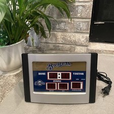 Milwaukee Brewers placar digital relógio mesa prateleira MLB -TESTADO! comprar usado  Enviando para Brazil