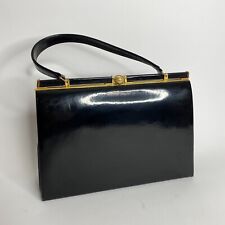 Vintage black leather for sale  GODSTONE