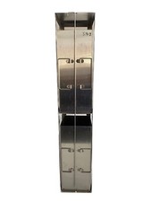 Freezer vertical de aço inoxidável 2 lugares 2 gavetas rack de armazenamento com haste de bloqueio comprar usado  Enviando para Brazil
