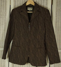Jaqueta SERGE DANA by Artal Vintage Marrom Texturizado Blazer M 37′′ Busto Anos 90 Zíper comprar usado  Enviando para Brazil