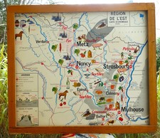 Ancienne carte géographie d'occasion Ancienne carte géographie d'occasion  Saint-Brieuc