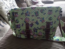 Owls print satchel for sale  COLCHESTER