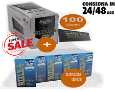 Usado, Cartine Rizla Argento Corte Silver Regular + Filtri Rizla Ultra Slim 5.7mm comprar usado  Enviando para Brazil