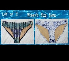 2 pares de calcinha de biquíni feminina TART Swim tamanho pequeno padrão tribal e tie-dye nova sem etiquetas comprar usado  Enviando para Brazil