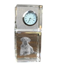 Tosa Inu ,Tosa-Hund - Kristalluhr Con Foto,Hundebild IN Cristallo,Personalisier na sprzedaż  PL