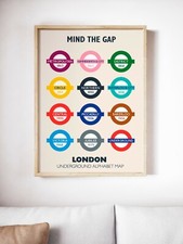 London underground poster usato  Italia