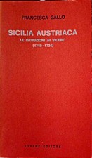 Sicilia austriaca istruzioni usato  Italia