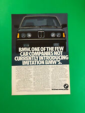 1982 BMW 320i ANÚNCIO IMPRESSO VINTAGE ORIGINAL IMPRESSO comprar usado  Enviando para Brazil