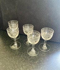 Vintage etched glass for sale  LUTTERWORTH
