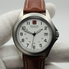 Relógio de quartzo Swiss Military Hanowa masculino tom prata com mostrador branco 6-4053 - LEIA comprar usado  Enviando para Brazil