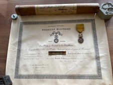 Diplôme médaille militaire d'occasion Diplôme médaille militaire d'occasion  Bavans