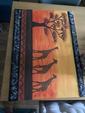Afrika bild giraffen gebraucht kaufen  Bielefeld