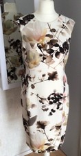 Kleid weiß naturfarbenem gebraucht kaufen  Leipzig