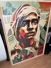 AFFICHE LUXE OBEY Shepard Fairey  SIGNEE 60/90cm  FREEDOM SLAVE BANKSY CHAAZ comprar usado  Enviando para Brazil
