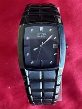 Citizen Solar Eco-Drive E111 relógio masculino aço inoxidável mostrador preto data, funciona comprar usado  Enviando para Brazil
