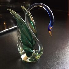 Vintage glass swan for sale  WALSALL