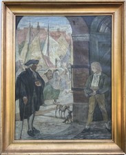 Impressionist hafenszene küst gebraucht kaufen  Graal-Müritz, Seeheilbad