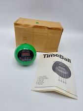 Vintage 1982 JS&A Green Time Ball Digital Mini 2" Relógio Despertador Era Espacial - Funciona! comprar usado  Enviando para Brazil